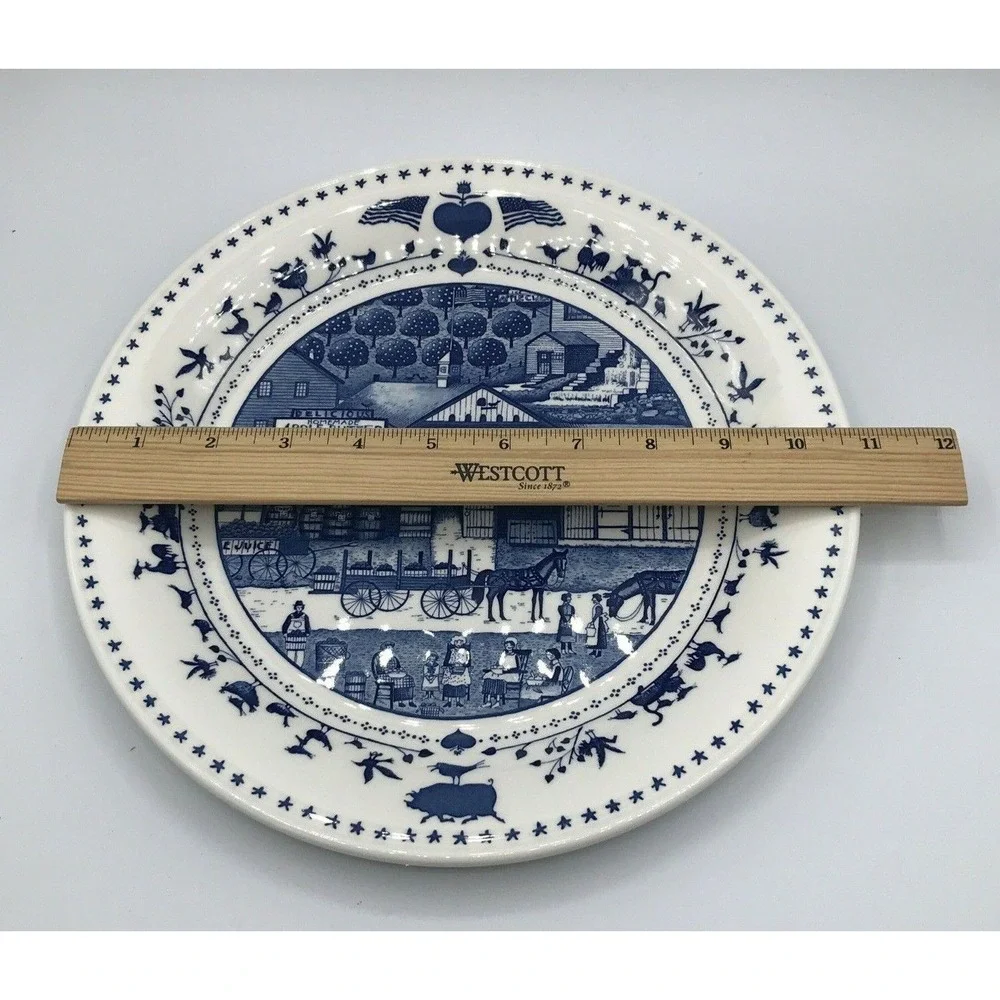 Charles Wysocki's‎ Americana Dinner Plate - Nikko Made in Japan